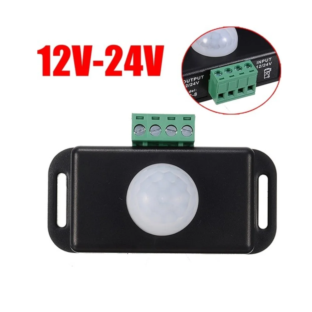 

DC 12V 24V 8A Auto Adjustable PIR Motion Sensor Switch IR Infrared Detector Light Module LED Strip Lamp 2022 Trend Electronic Home Living Garden Protector Men Women Spring Summer Season Easy Applied Fast Delivery