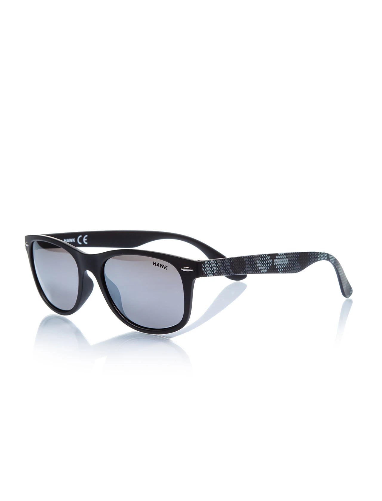 

Unisex sunglasses hw 1418 01 bone black organic square square 54-18-151 hawk