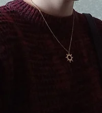 DOTIFI 316L collar de acero inoxidable Chapado en étnicos tótem solar collares con colgantes encanto mujeres cumpleaños fiesta de joyería de moda