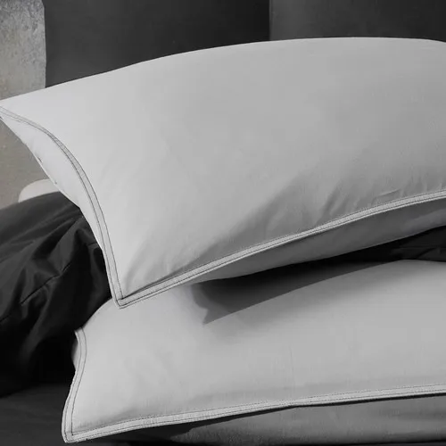 SIRMAK Black-Gray Cotton Ranforce Single Duvet Set 160 x 220 cm, Turkey from