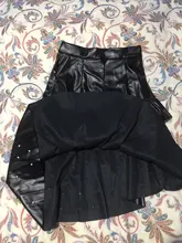 Midi Skirt Elegant Ruffles Office Black Vintage High-Waist Ladies Female Casual Work-Wear