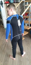 Trajes de neopreno de 2,5 MM para niños, trajes de buceo de manga larga, para niños y niñas, surf, protección contra sarpullidos, Snorkel de una pieza, h1