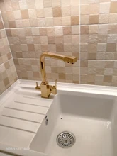 XOXO-grifo con filtro de agua potable para cocina, rociador con un solo orificio y rotación de 360 grados, CON MEZCLADOR montado en cubierta para fregadero, 81018