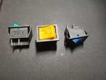 Rocker Button-Light KCD4 16A 4-Pin ON-OFF 125VAC Red 250VAC/20A