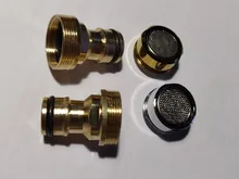 Aireador de cobre para ahorro de agua para baño, de la llave burbujeador, boquilla de red, burbujeador, flor suave, flores para la boca, prevención de salpicaduras