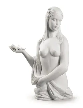 

NAO Figure Candor. Sculpture Decoration Women. Naked woman Porcelain
