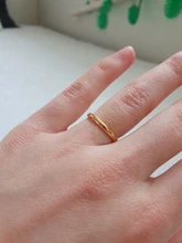 KNOCK titanio acero rosa oro Anti-alergia suave Simple boda parejas anillos bisutería para hombre o mujer regalo