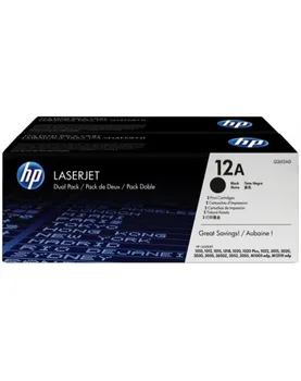 

DUAL PACK Toner original LaserJet 12A Black