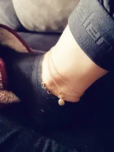 Pulsera de tobillo para mujer, bisutería de pie para playa, accesorios, cristales, diamantes de imitación, cadena de tobillo, Color dorado, pierna