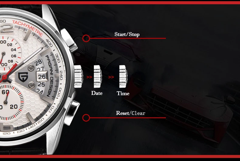 PAGANI Hot Selling Watches Multifunctional Waterproof Sports Men's Quartz Watch