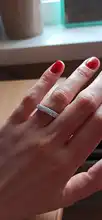 Full Size Three Row Clear Crystal Ring For Women Stainless steel Wedding Rings Fashion