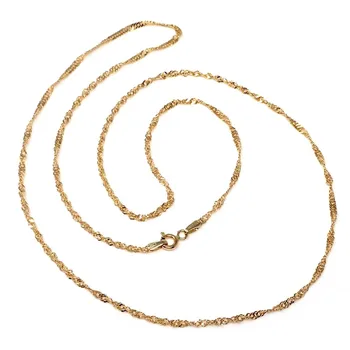 

18k gold chain hollow Singapore 45cm. 1.45 grs. 2mm. [9597]