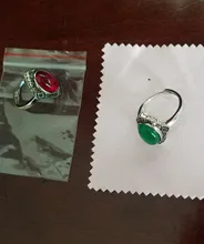 HuiSept Vintage joyas de plata 925 anillos abiertos con Forma ovalada Esmeralda anillo de piedras preciosas para mujer Regalos de fiesta de boda venta al por mayor