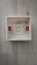 Caja de montaje de Cassette, caja de empalme oculta tipo 86, caja de montaje interno, Caja Blanca, roja y azul