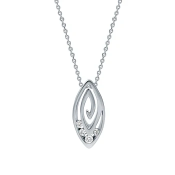 

Gold necklace with diamonds sunlight sample 585