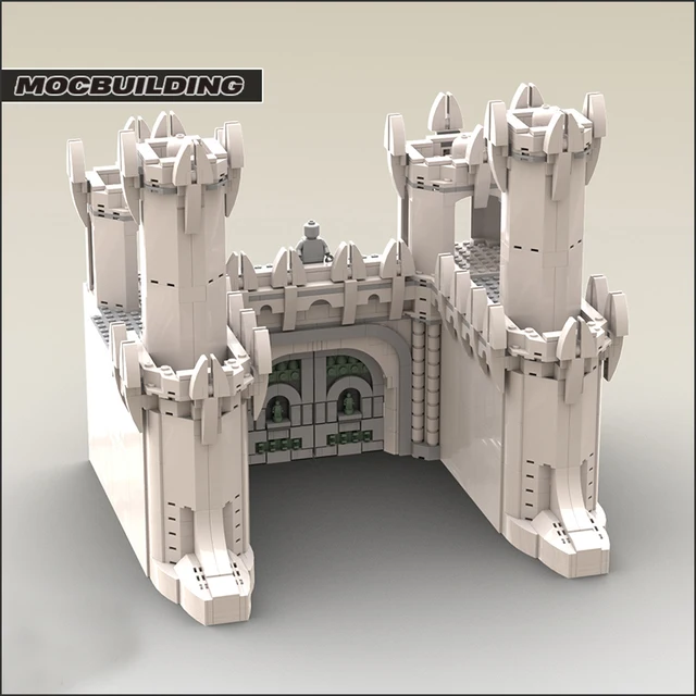 MOC The Walls of Minas-Tirith Famous Film Building Blocks Ultimate Collector Series DIY Assembly Bricks Children Toys Gifts 2