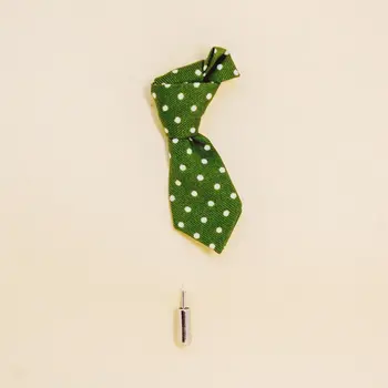 

Brooch on lapel tie 50292 (green, needle, cotton)