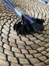 Tira de luces LED RGB RGBW, 10 pares, 2 pines, 3 pines, 4 pines, 5 pines, conector JST SM macho y hembra para COB WS2812B SK6812 WS2815 2835 5050