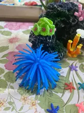 Artificial Resin Coral Sea Plant Ornament Silicone Nontoxic Blue Artificial Coral Plant
