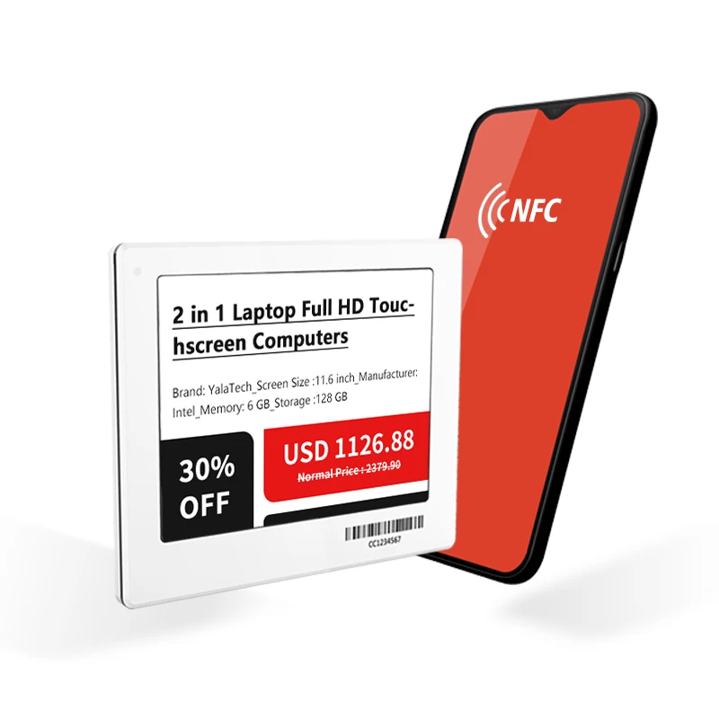 YalaTechESL75inchStoreElectronicshelflabelNFCEslDigital