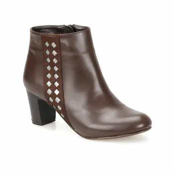 

FLO DW18061 Dark Coffee Women 'S Heels Boots Miss F