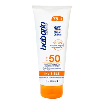 

Facial Sun Cream Solar Adn Invisible Babaria Spf 50 (75 ml)