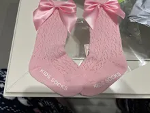 Los niños de estilo real de colores de caramelo arco hasta la rodilla calcetines bebé niño Bowknot en calcetines chico es hueco calcetines Sox