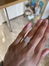 Women Rings Fine-Jewelry Emerald-Cut Created Diamond Wedding-Engagement Cocktail 100%925-Sterling-Silver