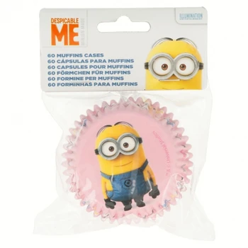 

BAKERY 60 PCS MUFFIN CASES SET MINIONS