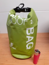 Bolsas impermeables de 2L para deportes al aire libre, mochila de almacenamiento seca, de PVC, para acampar