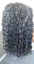 Pelucas de cabello humano malayo para mujeres negras, Bob corto de cabello humano rizado con cierre de encaje 4x4, prearrancado con pelo de bebé