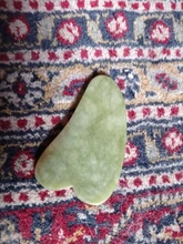 Gua sha-masajeador Facial de Jade Natural, tablero raspador Facial, Guasha, meridiano, relajación muscular, estiramiento de la piel, espátula fina