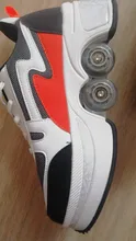 Zapatos de Parkour deformables para adultos y niños, patines con cuatro ruedas, para correr, unisex