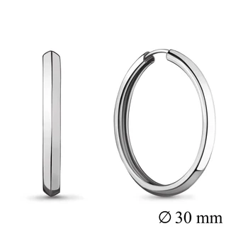 

Earrings Congo aquamarine without inserts, 925 silver