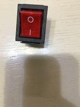 Rocker Button-Light KCD4 16A 4-Pin ON-OFF 125VAC Red 250VAC/20A