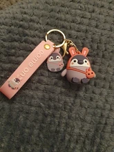 LLavero de muñeco de pingüino bonito de dibujos animados creativo coche personalizado llavero exquisito llavero correa de mano bolso adornos para el móvil