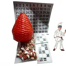 TOMBOLA CON 24 CARTELLE GIOCO DA TAVOLO NAPOLETANA CAPODANNO NATALIZIO
