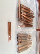 Punta de hierro para soldar de cobre puro, 900M-T, no magnético, estación de soldadura Hakko 936, puntas de soldadura con carcasa de manga 936 907