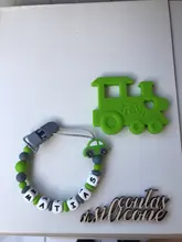 Pacifier Bracelet Toys-Accessory Car-Beads Teething Baby Silicone Bpa-Free Infant Cartoon