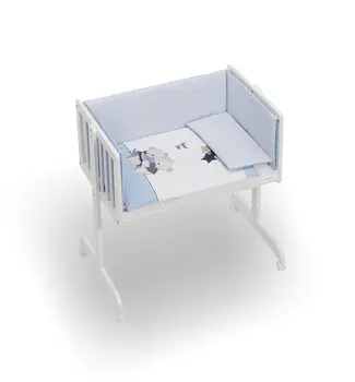 

Minicuna Hauck Lit D'appoint with Textile We Flew Baby Blue