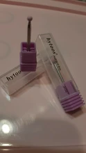 HYTOOS-broca de corindón rosado para uñas, cortadores para manicura, 1 unidad, 3/32