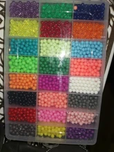 12000pcs 30 colors Refill Beads Puzzle Crystal DIY Water Spray Beads Set Ball Games 3D