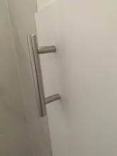 Barra en T de acero inoxidable para puerta alacena, 50mm-450mm, tirador del mango muebles perillas de gabinete, manija del cajón del armario