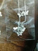 Collar de mariposa con colgante de cadena para mujer, gargantilla de cuentas en capas, de Color dorado y plateado, joyería Bohemia para playa, regalo barato