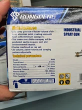, Herramientas profesionales R500 LVLP pistola pulverizadora 1,3mm 1,4mm 1,5mm 1,7mm 2,0mm boquilla 600cc gravedad taza aerógrafo para terminar la pintura