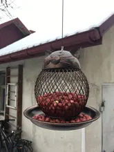 Bird-Feeder Hanging-Bird Garden-Decoration Outdoor-Decor Handmade Vintage Villa Tooarts