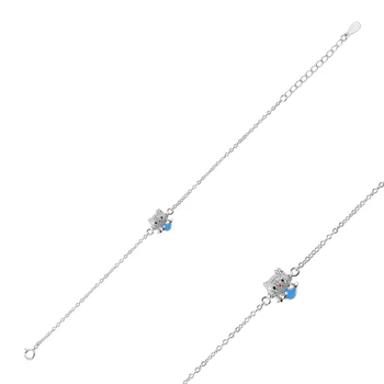 

KUTAYDAN 925 Sterling Silver Zircon Stone Cabochons Child Of Wristbands