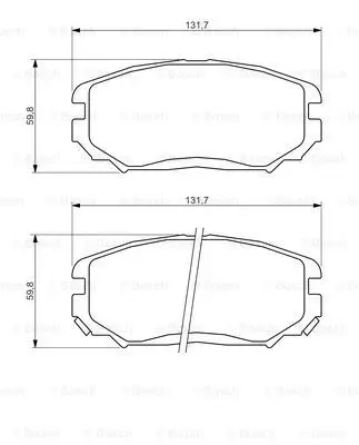 Колодки тормозные HYUNDAI SONATA V(NF)/KIA OPIRUS 05- передние B