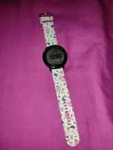 22mm 20mm correa de reloj para Samsung Galaxy reloj de 3 42mm activo 2/3 40mm Graffiti pulsera de silicona para el equipo S2 S3 Amazfit bip correas