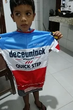 Quick Step-Conjuntos de Jersey de ciclismo para niños, pantalones cortos de manga corta para la cabeza, ropa de ciclismo deportiva, 2020